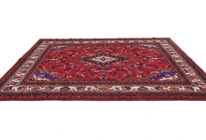 Vintage Red Tribal 7X10 Hamedan Persian Rug
