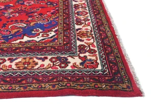 Vintage Red Tribal 7X10 Hamedan Persian Rug
