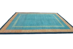 Blue Bordered Modern 6X9 Kazak Pakistan Rug