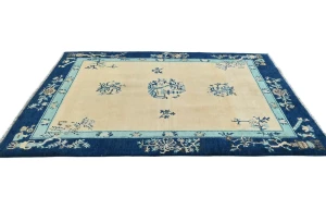 Cream Bordered Modern 5X6 Kazak Osuhak Pakistan Rug