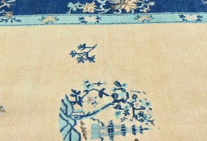 Cream Bordered Modern 5X6 Kazak Osuhak Pakistan Rug