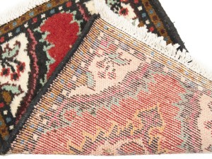 Vintage Red Floral Tribal 1'3X1'7 Hamedan Persian Rug