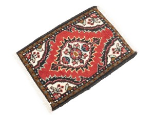 Vintage Red Floral Tribal 1'3X1'7 Hamedan Persian Rug