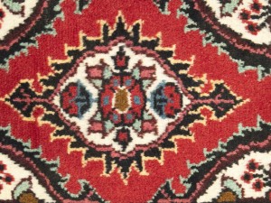 Vintage Red Floral Tribal 1'3X1'7 Hamedan Persian Rug