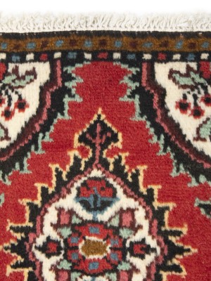 Vintage Red Floral Tribal 1'3X1'7 Hamedan Persian Rug