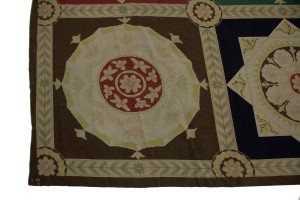 Multicolored 11X31 Aubusson Chinese Rug