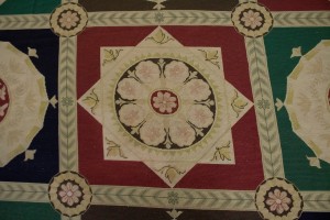 Multicolored 11X31 Aubusson Chinese Rug