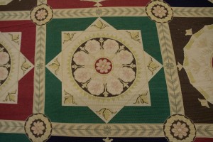 Multicolored 11X31 Aubusson Chinese Rug