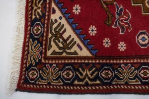 Vintage Red 3X4 Hamedan Persian Rug