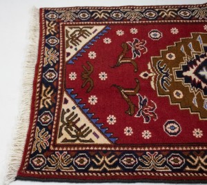 Vintage Red 3X4 Hamedan Persian Rug