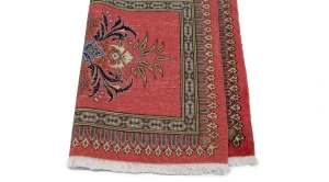 Coral Red Vintage Floral 2X3 Kashan Persian Oriental Rug