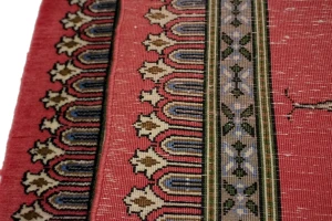 Coral Red Vintage Floral 2X3 Kashan Persian Oriental Rug