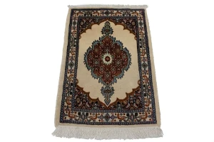 Vintage Cream 2X3 Mood Tabriz Persian Rug