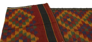 Vintage Tribal 4X12 Kelim Ghashghaie Persian Runner Rug