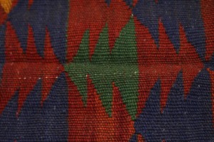 Vintage Tribal 4X12 Kelim Ghashghaie Persian Runner Rug