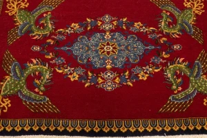 Vintage Pictorial Classic 2'5X3'8 Kashan Persian Rug