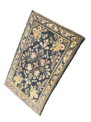 Vintage Muted Floral Tribal 2'4X3'8 Hamedan Persian Rug