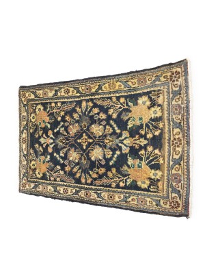 Vintage Muted Floral Tribal 2'4X3'8 Hamedan Persian Rug
