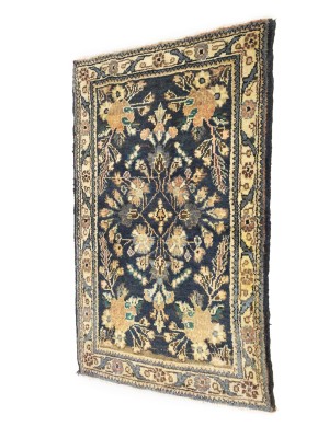 Vintage Muted Floral Tribal 2'4X3'8 Hamedan Persian Rug