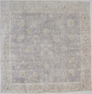 Antique Muted Distressed 10X10 Tabriz Persian Rug