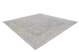 Antique Muted Distressed 10X10 Tabriz Persian Rug