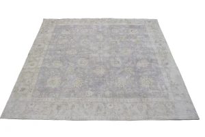 Antique Muted Distressed 10X10 Tabriz Persian Rug