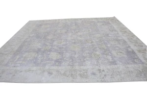 Antique Muted Distressed 10X10 Tabriz Persian Rug