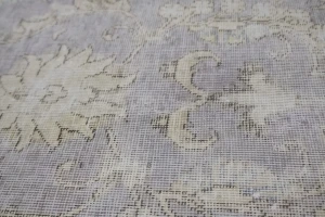 Antique Muted Distressed 10X10 Tabriz Persian Rug