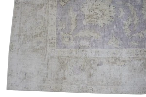 Antique Muted Distressed 10X10 Tabriz Persian Rug