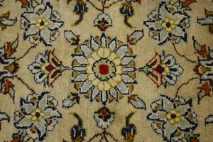 Beige Vintage Traditional 9X13 Kashan Persian Oriental Rug