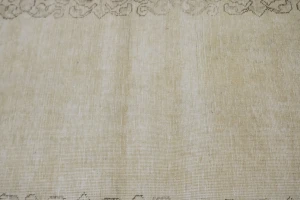 Muted Antique Distressed 2'8X15'7 Tabriz Persian Runner Rug