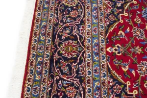 Vintage Red Traditional 10X13 Kashan Persian Rug