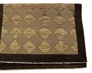 Beige Tribal 4X6 Gabbeh Chobi Peshawar Persian Rug