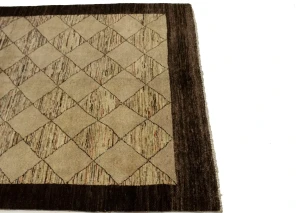 Beige Tribal 4X6 Gabbeh Chobi Peshawar Persian Rug