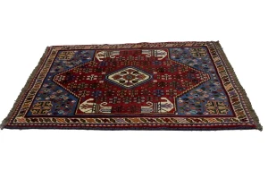 Red Tribal 3X5 Shiraz Persian Rug