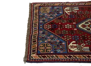 Red Tribal 3X5 Shiraz Persian Rug