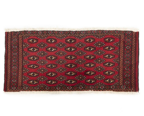 Vintage Red Tribal 1'7X3'5 Turkoman Persian Rug