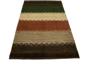 Vintage Tribal Stripes 3'5X5'3 Gabbeh Persian Rug