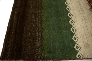 Vintage Tribal Stripes 3'5X5'3 Gabbeh Persian Rug