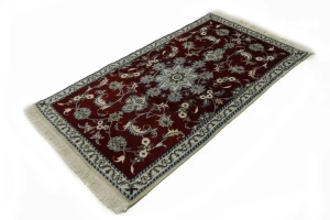 Red Traditional 3X5 Nain Kashmar Persian Rug
