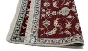 Red Traditional 3X5 Nain Kashmar Persian Rug