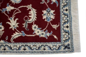Red Traditional 3X5 Nain Kashmar Persian Rug