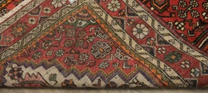 Semi Antique Bittersweet Red Tribal 3'8X6'5 Hamedan Persian Rug
