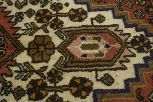 Semi Antique Bittersweet Red Tribal 3'8X6'5 Hamedan Persian Rug