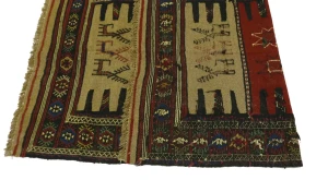 Khaki Tribal 3X6 Sumak Herati Persian Rug
