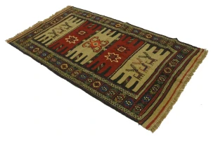 Khaki Tribal 3X6 Sumak Herati Persian Rug