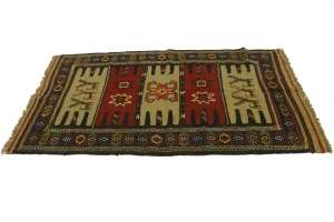Khaki Tribal 3X6 Sumak Herati Persian Rug