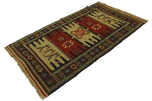 Khaki Tribal 3X6 Sumak Herati Persian Rug