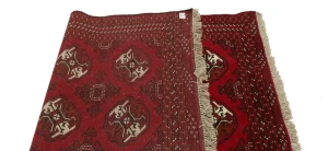 Red Tribal 3X5 Turkoman Ghoochan Persian Rug