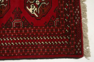 Red Tribal 3X5 Turkoman Ghoochan Persian Rug